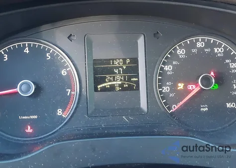 2012 Volkswagen Jetta 2.0L S z USA, uszkodzony, nr VIN 3VW2K7AJ0CM350858